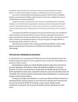 copia digital, la venta de productos de información a través de programas de afiliados es bastante 
popular. Los creadores da