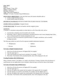 JSS2 Third Term Computer Lesson Notes | PDF | World Wide Web | Internet ...