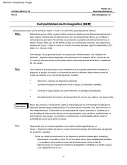 Compatibilidad  electromagnética  (CEM)
ADVERTENCIA
PROTEO  XR/a
SISTEMAS  MÉDICOS  GE
DIRECCIÓN  2260326-100
IV
Manual  de