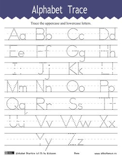 Alphabet Trace
Page
Alphabet Practice (v1.0) by Kulsoom 
www.abbythepup.co
Trace the uppercase and lowercase letters.
