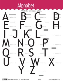 Alphabet 
Page
Alphabet Practice (v1.0) by Kulsoom 
www.abbythepup.co
Write the uppercase letters.
A   B C   D
E   F   G   H