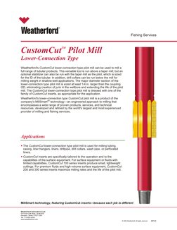 Fishing Services
© 2005 Weatherford. All rights reserved.        3271.01
Weatherford International Ltd.
515 Post Oak Blvd., S