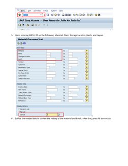 Using MB51 for Transaction History | PDF