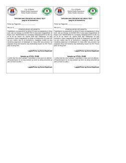 Drug Testing Consent Form Philippines | PDF | Drug Test | Justice