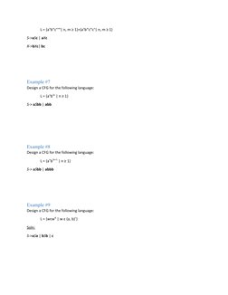 CFG Design and Examples | PDF