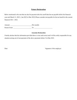 HRA Rent Receipt Template and Guidelines | PDF | Business | Finance ...