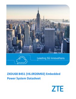 ZXDU68 B451 Power System Overview | PDF | Rectifier | Alternating