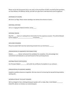 Please rise for the Processional July, as we usher in the proud Class of 2023, escorted by their guardians, 
our local offici