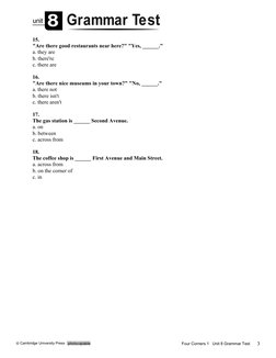 Unit 8 Grammar Quiz Overview | PDF | Urban Planning | Buildings And ...