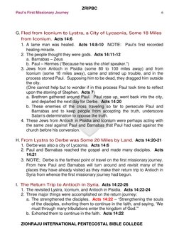 Overview of Paul's First Missionary Journey | PDF | Paul The Apostle ...