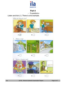 Movers Listening Test Sample 5 | PDF