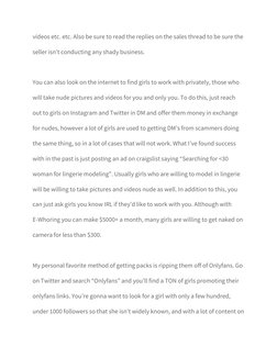 videos etc. etc. Also be sure to read the replies on the sales thread to be sure the 
seller isn’t conducting any shady busin