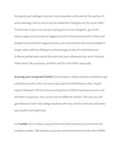 first posts use hashtags to attract more attention, at the end of this section I’ll 
write hashtags I like to use on social m