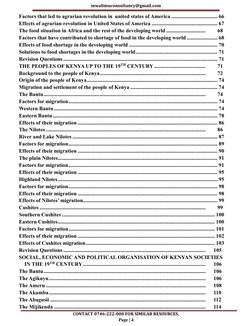 mwalimuconsultancy@gmail.com 
CONTACT 0746-222-000 FOR SIMILAR RESOURCES. 
Page | 4 
Factors that led to agrarian revolution