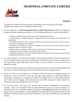 MURTIWALA PRIVATE LIMITED
___________________________________________________________________________________________________