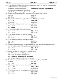 Assignment
88.
What did our ancestors i.e. primitive man, do to search for food, for entertainment
and for their own protecti