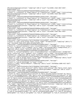 eMiscStateAggregationView","sampling":100.0,"uuid":"acc4200c-c5a6-4bb7-b567-
8e964f165d47_3"}
{"deviceId":"60524e3a2086556f9d