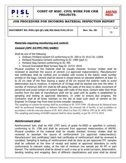 IMIR Procedure for Civil Work Projects | PDF | Concrete | Building ...