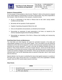 Fast Rescue Craft Operations Manual | PDF | Boats | Personal Protective ...