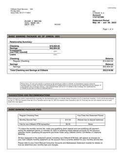 010/R1/04F000
000
Page 1  of  4
..
.
Citibank Client Services
 000
 PO Box 6201
 Sioux Falls, SD 57117-6201
ALLAN J MEDINA
CI