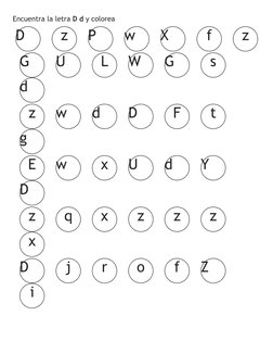 D
z
P
w
X
f
z
G
U
L
W
G
s
d
z
w
d
D
F
t
g
E
w
x
U
d
Y
D
z
q
x
z
z
z
x
D
j
r
o
f
Z
i
Encuentra la letra D d y colorea
