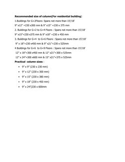 Column Size Guidelines for Multi-Storey Buildings | PDF | Beam ...