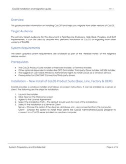 Colos Application CoLOS Installation and Migration Guide | PDF | Ip Address | I Pv6