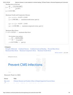 5/2/23, 6:08 AM
Maximum stresses on (https://www.googleadservices.com/pagead/aclk?sa=L&ai=Cm3yAFzhQZKPeMs-LqAH9s48oh7mJ7Wzv28
