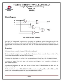 Full Adder Design Using Basic Gates | PDF | Logic Gate | Digital ...