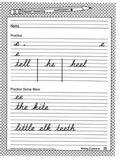 D'Nealian Handwriting Practice Book | PDF