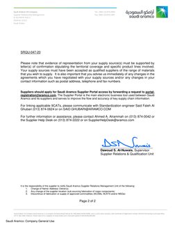 Saudi Aramco 9COM Supplier Approval | PDF | Saudi Arabia | Supply Chain