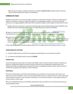 www.institutonice.com 
 
3 
      
3 
Reglamento de Términos y Condiciones 
 
 
5) En caso de no cumplir con dichas condici