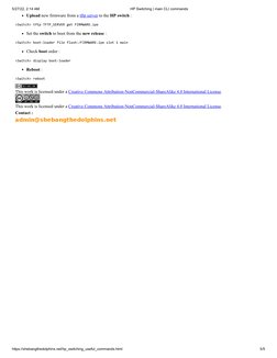 HP Switch CLI Commands Overview | PDF | Secure Shell | Command Line ...