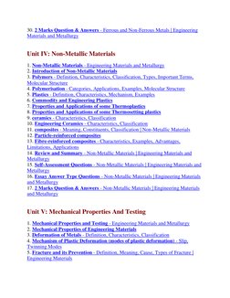 Engineering Materials and Metallurgy Guide | PDF
