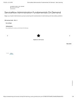 Servicenow Sample Training Pdf ServiceNow Admin Fundamentals Course | PDF | Computers | Technology ...