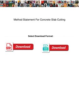 Slit Concrete Method Concrete Slab Cutting Method Statement | PDF | Concrete | Structural ...