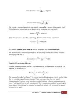 Graphical Error Analysis in Motion | PDF | Errors And Residuals ...