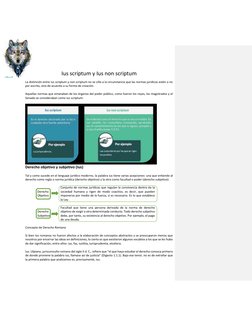 Ius scriptum y Ius non scriptum 
La distinción entre ius scriptum y non scriptum no se ciñe a la circunstancia que las normas