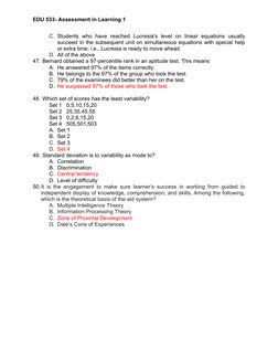 EDU 533 Final Exam Review Guide | PDF | Educational Assessment | Rubric ...