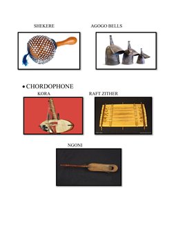 SHEKERE                                AGOGO BELLS
                     
                     
CHORDOPHONE