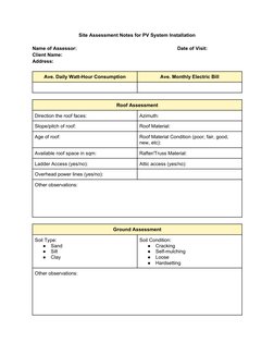 Solar PV Site Assessment Report | PDF