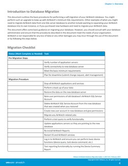 Introduction to Database Migration
This document outlines the basic procedures for performing a self-migration of your AirWat