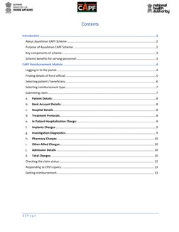 Ayushman CAPF Reimbursement Guide | PDF | Health Care | Medicine