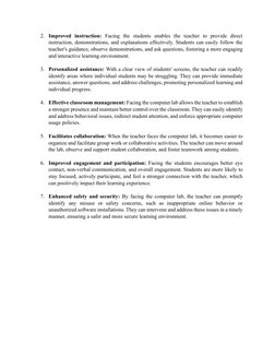 Computer Lab Setup and Design Guidelines | PDF | Classroom Management ...