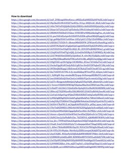 How to download
https://docs.google.com/document/d/1niF_2V8JraqehNtwKwca_nMXZzzEaJ48EEDjA4F9xSE/edit?usp=sharing (https://doc