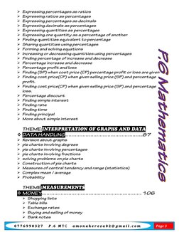 𝟎𝟕𝟕𝟔𝟗𝟗𝟎𝟑𝟐𝟕 𝑷. 𝟔 𝑴T C 𝒂𝒎𝒐𝒏𝒂𝒉𝒆𝒓𝒆𝒛𝒂𝟎𝟐@ 𝒈𝒎𝒂𝒊𝒍. 𝒄𝒐𝒎
Page 3
Expressing percentages a