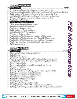 𝟎𝟕𝟕𝟔𝟗𝟗𝟎𝟑𝟐𝟕 𝑷. 𝟔 𝑴T C 𝒂𝒎𝒐𝒏𝒂𝒉𝒆𝒓𝒆𝒛𝒂𝟎𝟐@ 𝒈𝒎𝒂𝒊𝒍. 𝒄𝒐𝒎
Page 6 THEME:NUMERACY
INTEGERS……