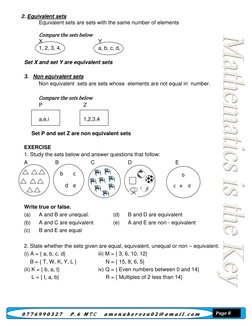 𝟎𝟕𝟕𝟔𝟗𝟗𝟎𝟑𝟐𝟕 𝑷. 𝟔 𝑴T C 𝒂𝒎𝒐𝒏𝒂𝒉𝒆𝒓𝒆𝒛𝒂𝟎𝟐@ 𝒈𝒎𝒂𝒊𝒍. 𝒄𝒐𝒎
Page 8
2. Equivalent sets
Equiv