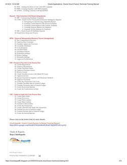 Oracle Fusion Technical Training Manual | PDF | Accounts Payable | Invoice
