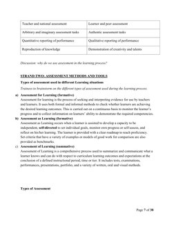Educational Assessment Methods Overview | PDF